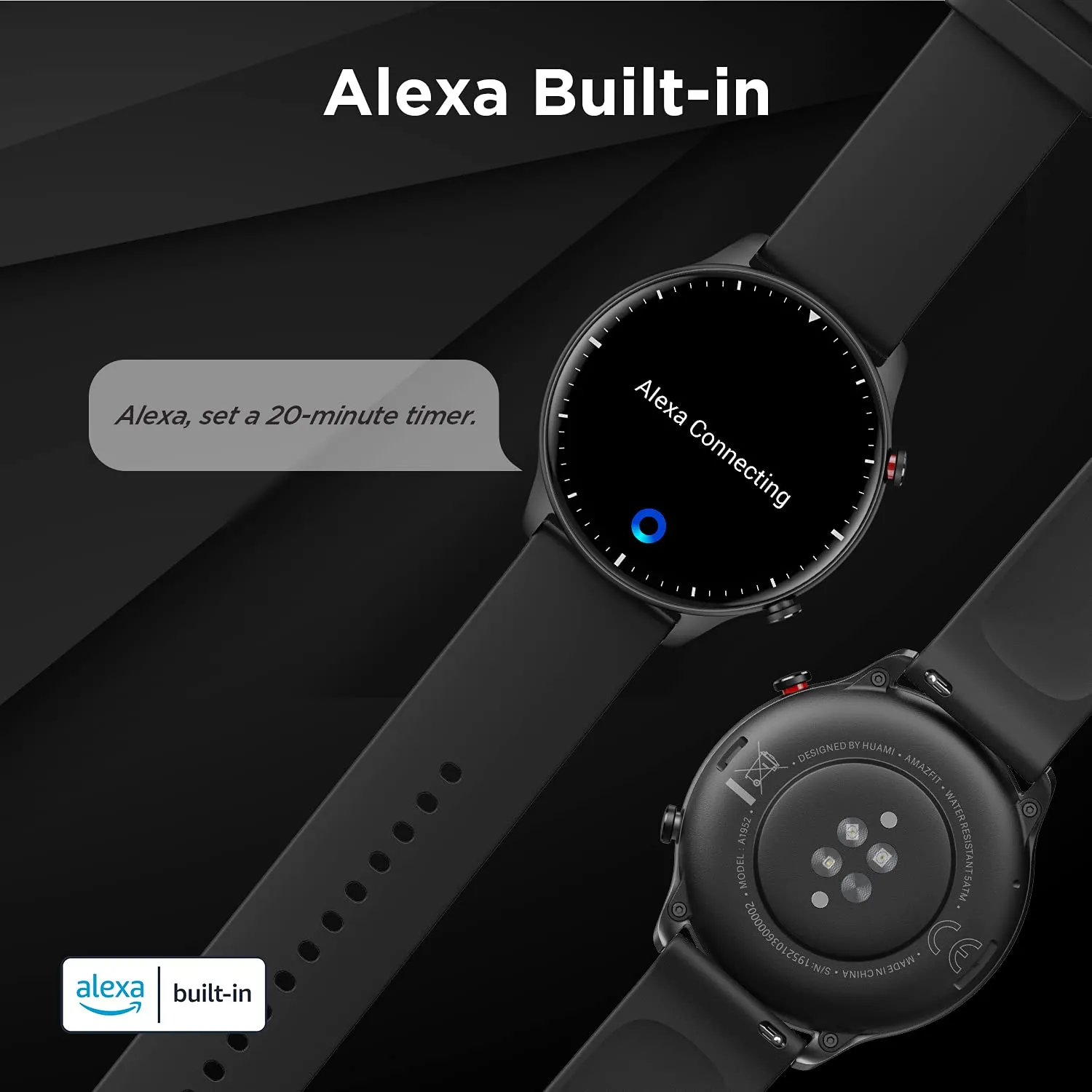 Amazfit GTR 2: Smartwatch Bluetooth con Alexa e GPS - immagine 4
