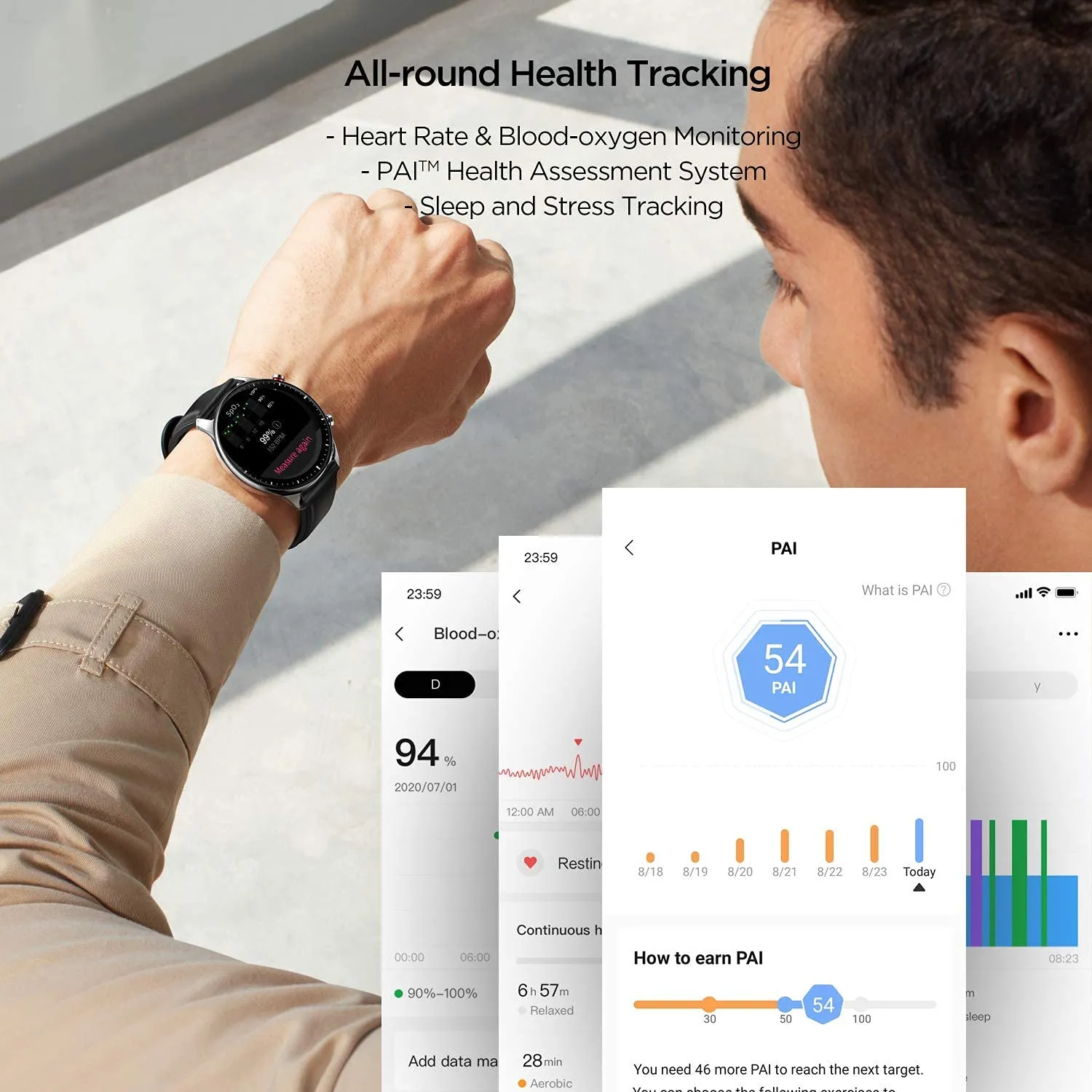 Amazfit GTR 2: Smartwatch Bluetooth con Alexa e GPS - immagine 5