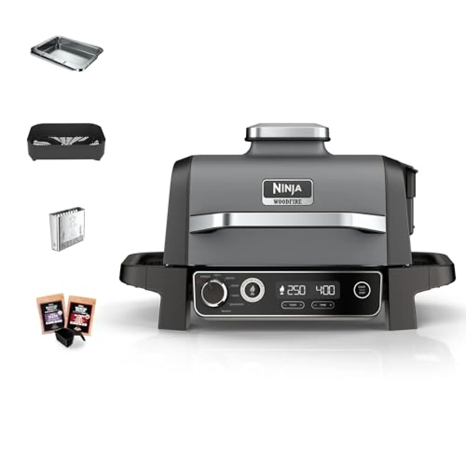 Ninja Woodfire Barbecue Elettrico 7 in 1 Portatile
