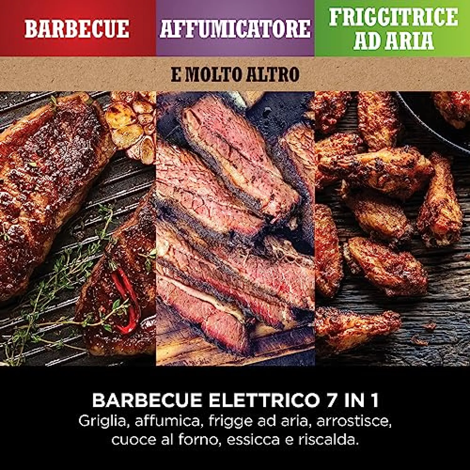 Ninja Woodfire Barbecue Elettrico 7 in 1 Portatile - immagine 3