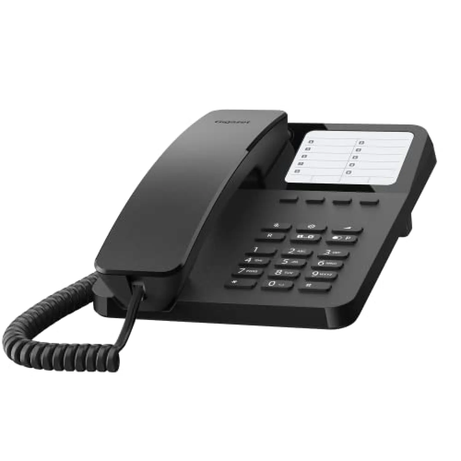 Telefono Gigaset DESK 400 da Tavolo e Parete, Nero