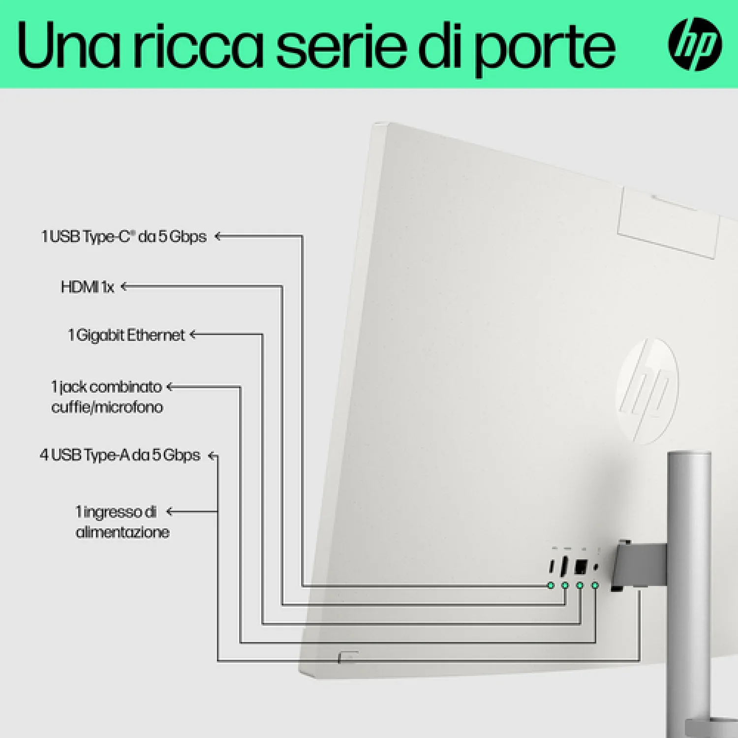 PC All-in-One HP 24-cr0022nl con Ryzen 5 e 16GB di RAM - immagine 4