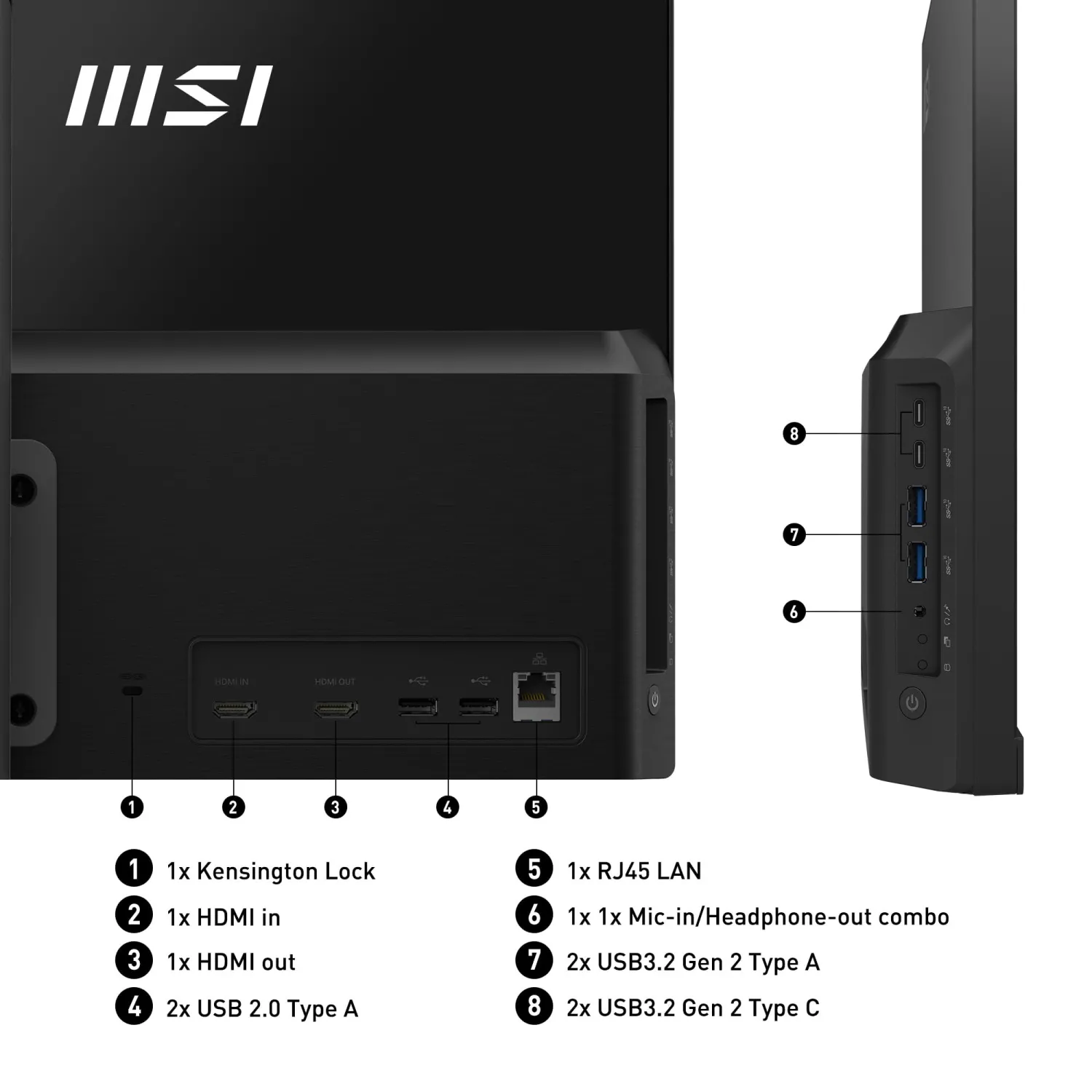 PC All-in-One MSI 27'' Black con SSD 512GB - Windows 11 - immagine 5