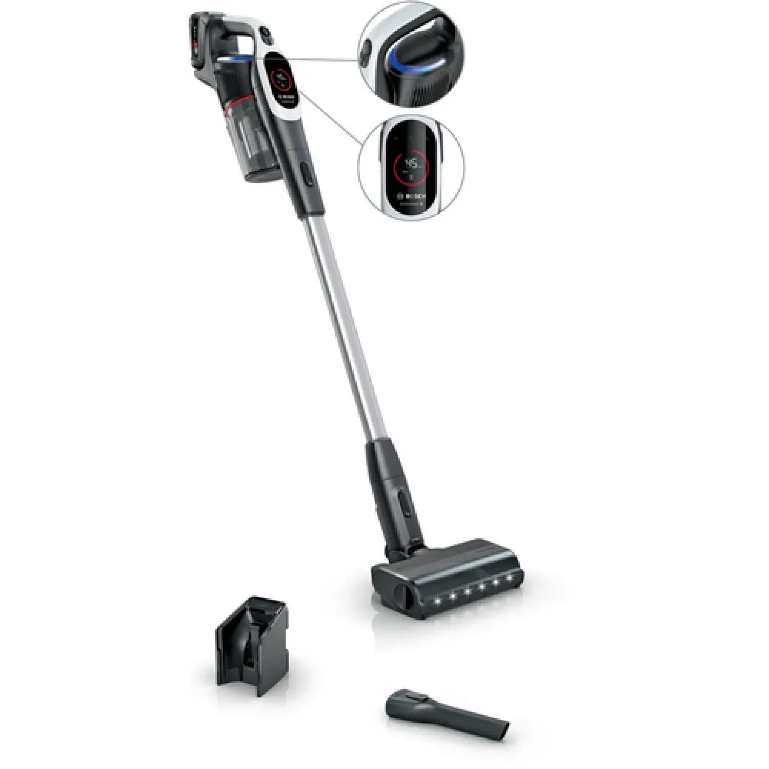 Bosch BCS931WBA scopa elettrica Aspirapolvere elettrica Batteria Secco HEPA Senza sacchetto 0,4 L 3 Ah