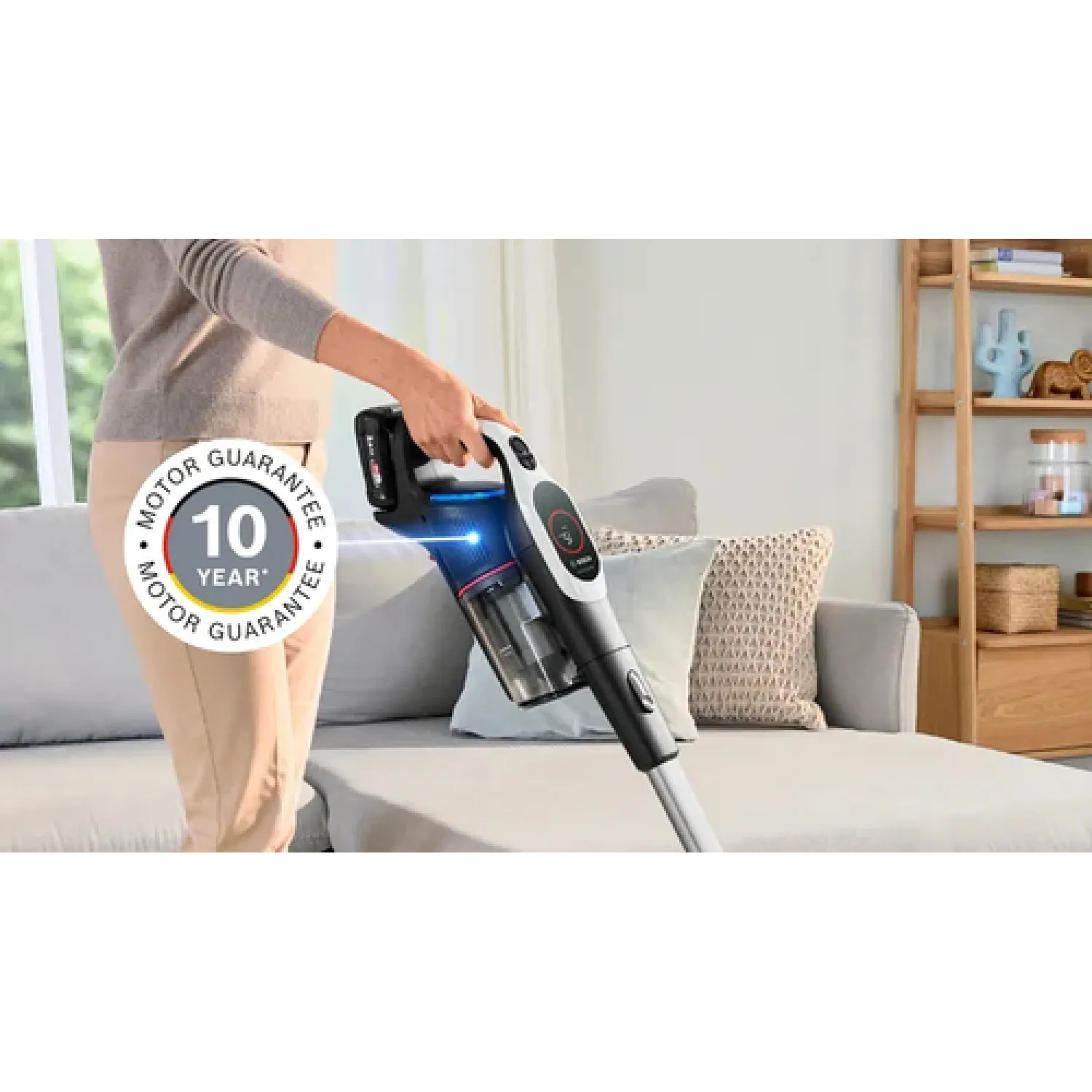 Bosch BCS931WBA scopa elettrica Aspirapolvere elettrica Batteria Secco HEPA Senza sacchetto 0,4 L 3 Ah - immagine 2