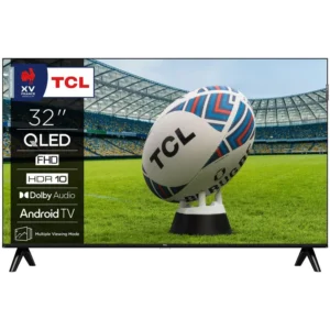TCL TELEVISORE 32" POLLICI SMART TV 32S59K QLED, FHD, DOLBY AUDIO, HEVC MAIN 10, DVB-T2