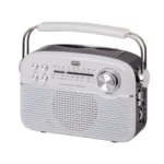 Trevi RA 7F50 BT Radio Portatile Wireless Multibanda FM AM SW con Lettore MP3, USB, Micro SD, Batteria al Litio Ricaricabile e Pannello Solare USB Type-C, Bianco