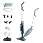 Ariete 4175 Steam Mop Foldable 10 in 1, Scopa a Vapore Pieghevole, 1500 Watt, 10 funzioni in 1, Kit accessori, Capacità 350 cc, Blu