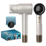 Cecotec Asciugacapelli Ionicare Rockstar Nano Iontech Champagne. Dc 2400W Con Motore Professionale, Tecnologia Ionica, Beccuccio Di Precisione, Diffusore, Funzione Aria Fredda E Pro Style