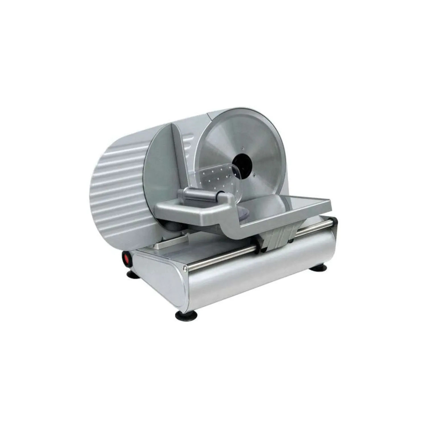 RGV Affettatrice Ausonia SILVER - Affettatrice Elettrica Professionale 150W in Acciaio e Alluminio Fuso, Lama Ø220mm, Spessore Regolabile 0-14mm, Sistema Antivibrazione e Lama Smontabile - immagine 3