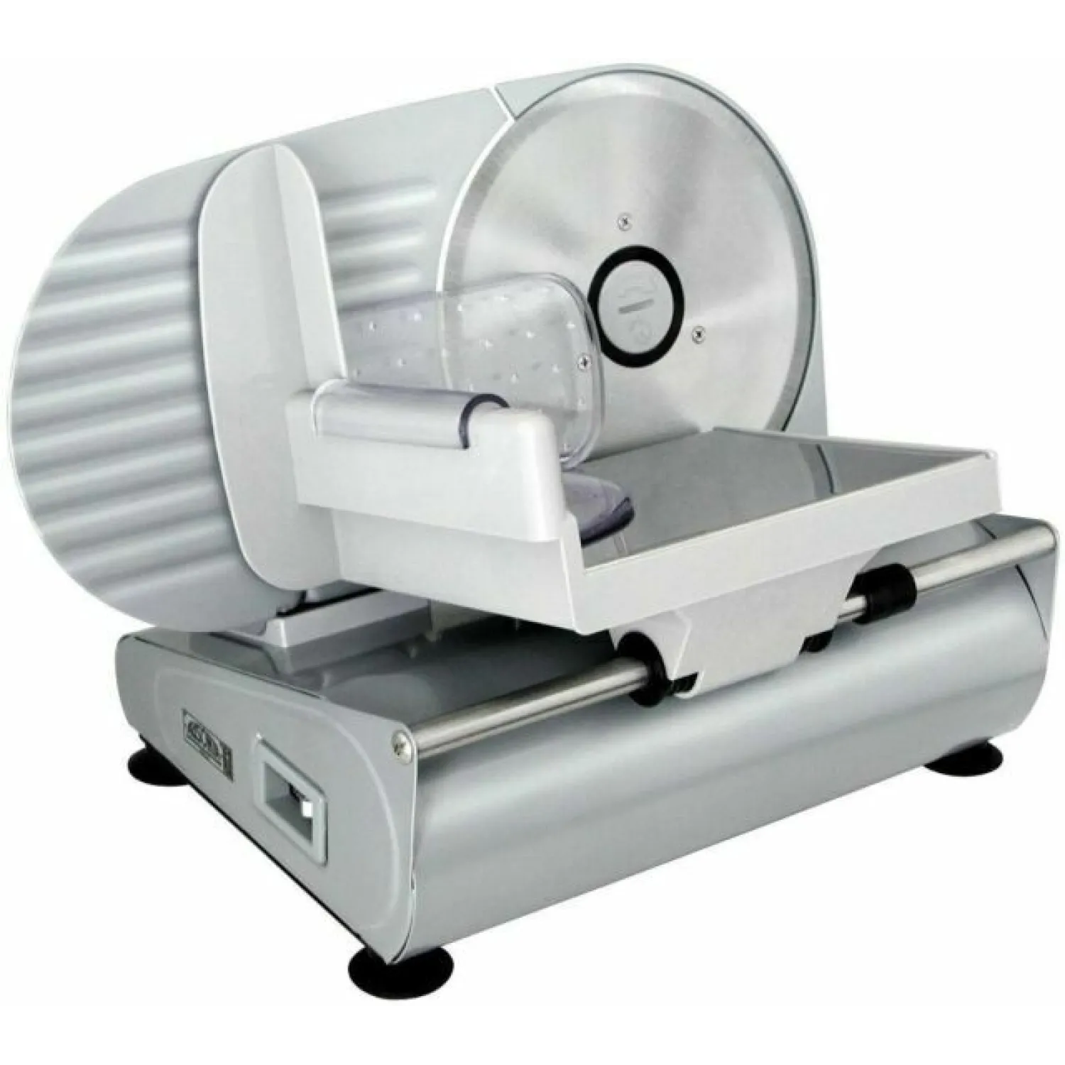 RGV Affettatrice Ausonia SILVER - Affettatrice Elettrica Professionale 150W in Acciaio e Alluminio Fuso, Lama Ø220mm, Spessore Regolabile 0-14mm, Sistema Antivibrazione e Lama Smontabile - immagine 2