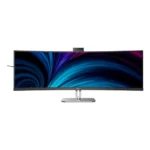 Philips Monitors 49B2U5900CH - curvo QHD da 49 pollici, 75 Hz, VA, 4 ms, HDR400, KVM, webcam, altezza regolabile, docking USB-C, altoparlante (5120 x 1440, HDMI 2.0 / DP 2.1/ USB-C 1)
