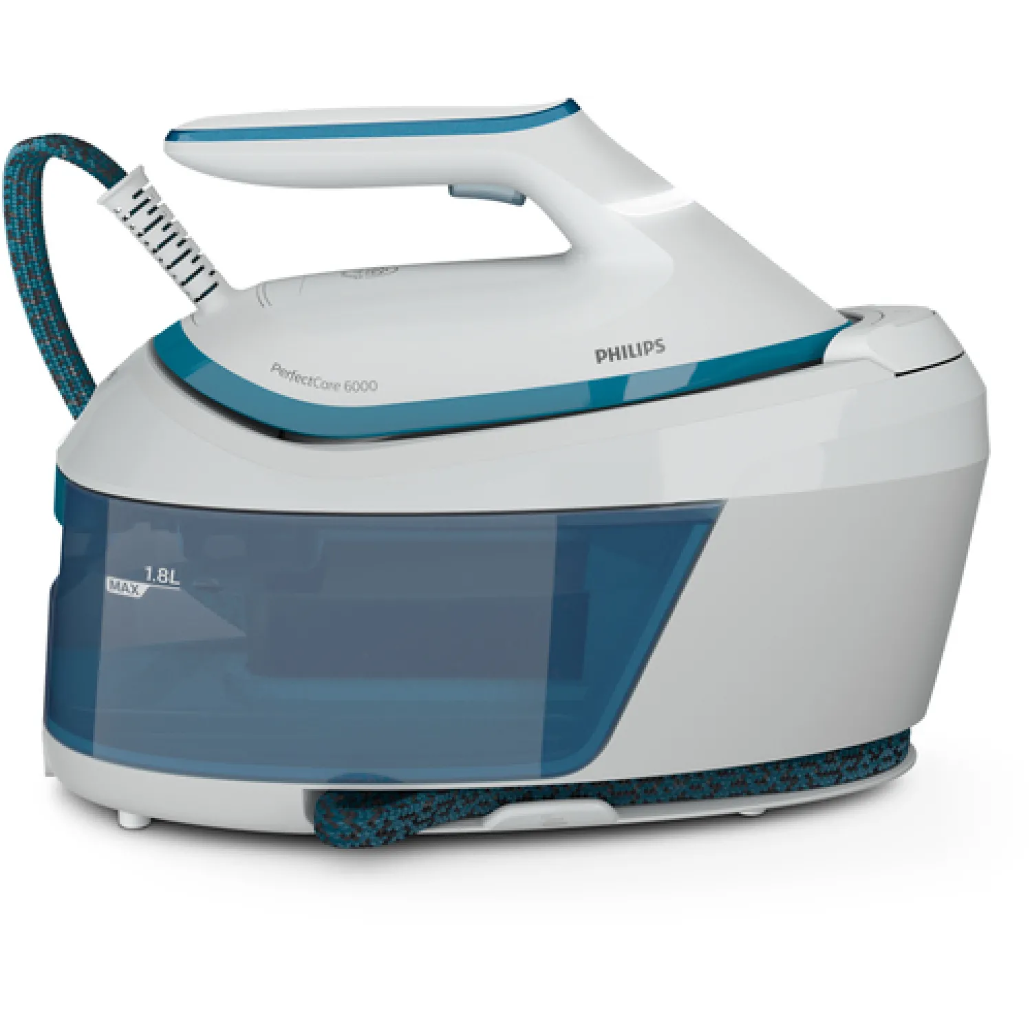 Philips PerfectCare Serie 6000 Generador De Vapor - 2400 W, 500 g De Impulso De vapor, 6,5 Bares De presión, TecnologÃa OptimalTEMP, Depósito De 1,8 L, Blanco/Azul (PSG6022/20) - immagine 5