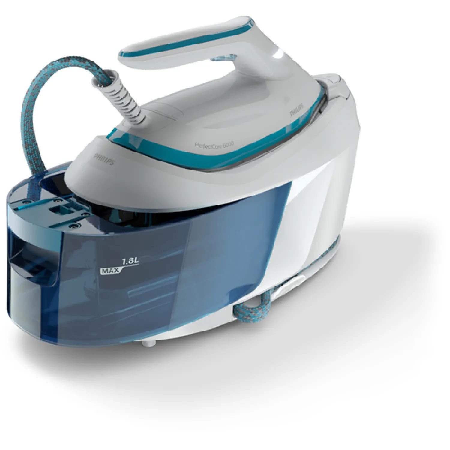 Philips PerfectCare Serie 6000 Generador De Vapor - 2400 W, 500 g De Impulso De vapor, 6,5 Bares De presión, TecnologÃa OptimalTEMP, Depósito De 1,8 L, Blanco/Azul (PSG6022/20) - immagine 3