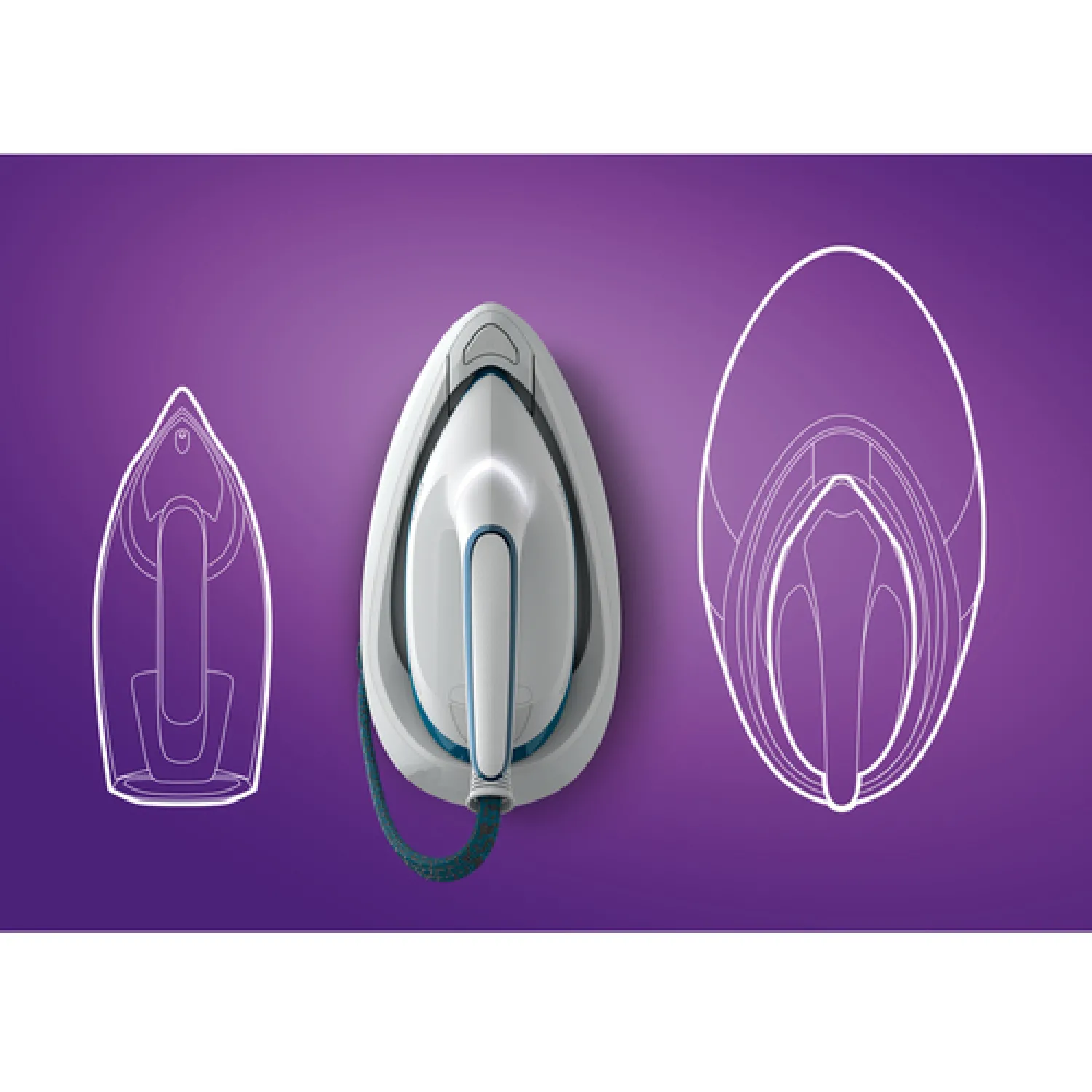 Philips PerfectCare Serie 6000 Generador De Vapor - 2400 W, 500 g De Impulso De vapor, 6,5 Bares De presión, TecnologÃa OptimalTEMP, Depósito De 1,8 L, Blanco/Azul (PSG6022/20) - immagine 2