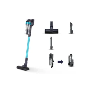 Samsung Aspirapolvere Senza Fili Jet™ 60 Turbo VS15A6031R1/ET, Senza Sacco, Potenza 150W, Fino a 40 min di autonomia, Menta