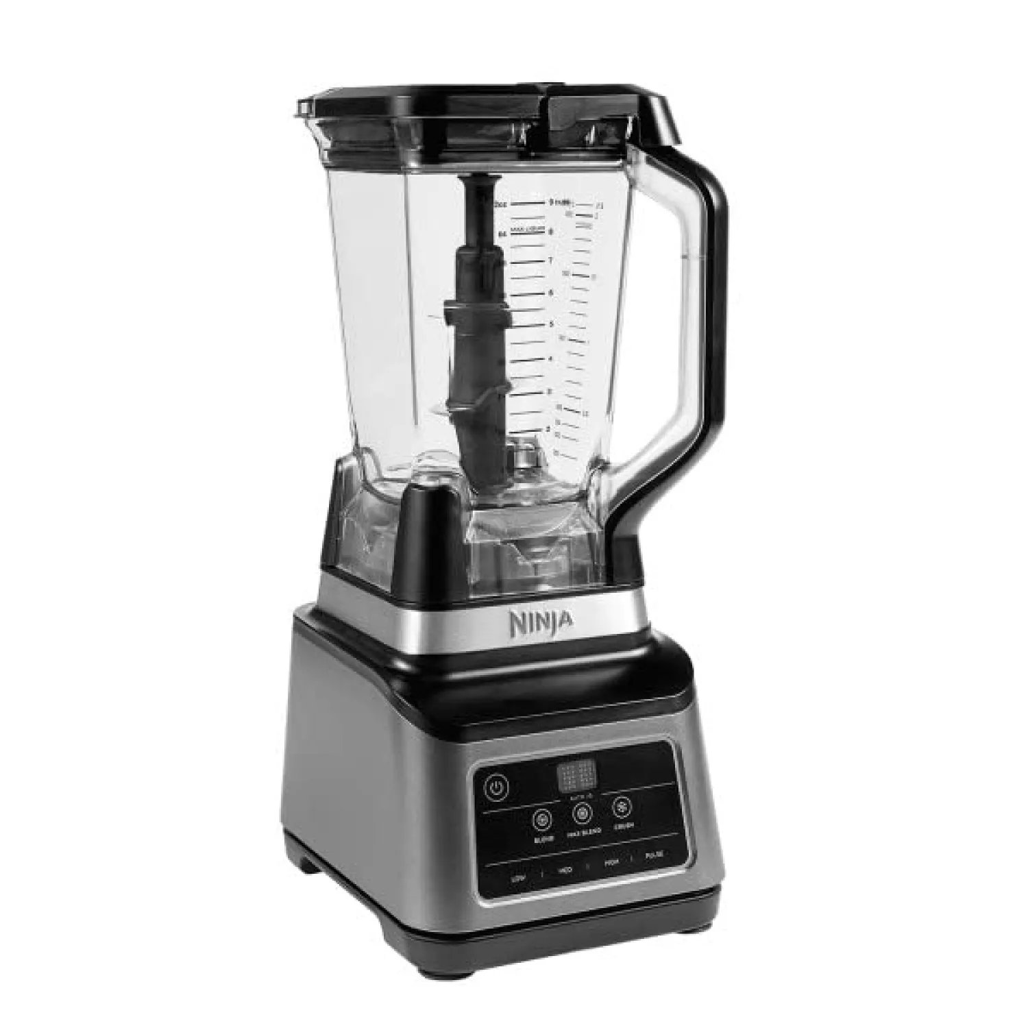 Ninja Frullatore 2 in 1, 1200 W, caraffa 2,1L, tazza 700ml, 3 programmi Auto-iQ: Blend, Max Blend, Crush, 4 impostazioni manuali, lavabile in lavastoviglie, nero, BN750EU