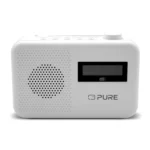 Pure Elan One2 Radio Portatile DAB+/FM con Bluetooth 5.1 (display LCD, 10 tasti di memoria, alimentazione a batteria con 4xAA possibile) Bianco Cotone