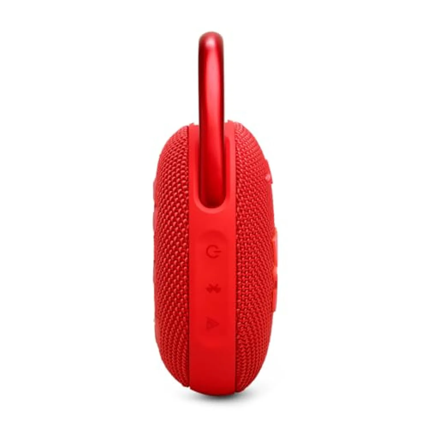 JBL Clip 5 Speaker Bluetooth Portatile, Altoparlante Wireless Compatto, Moschettone Integrato, Waterproof e Resistente alla Polvere IP67, fino a 12 h di Autonomia, App JBL Portable, Rosso - immagine 4