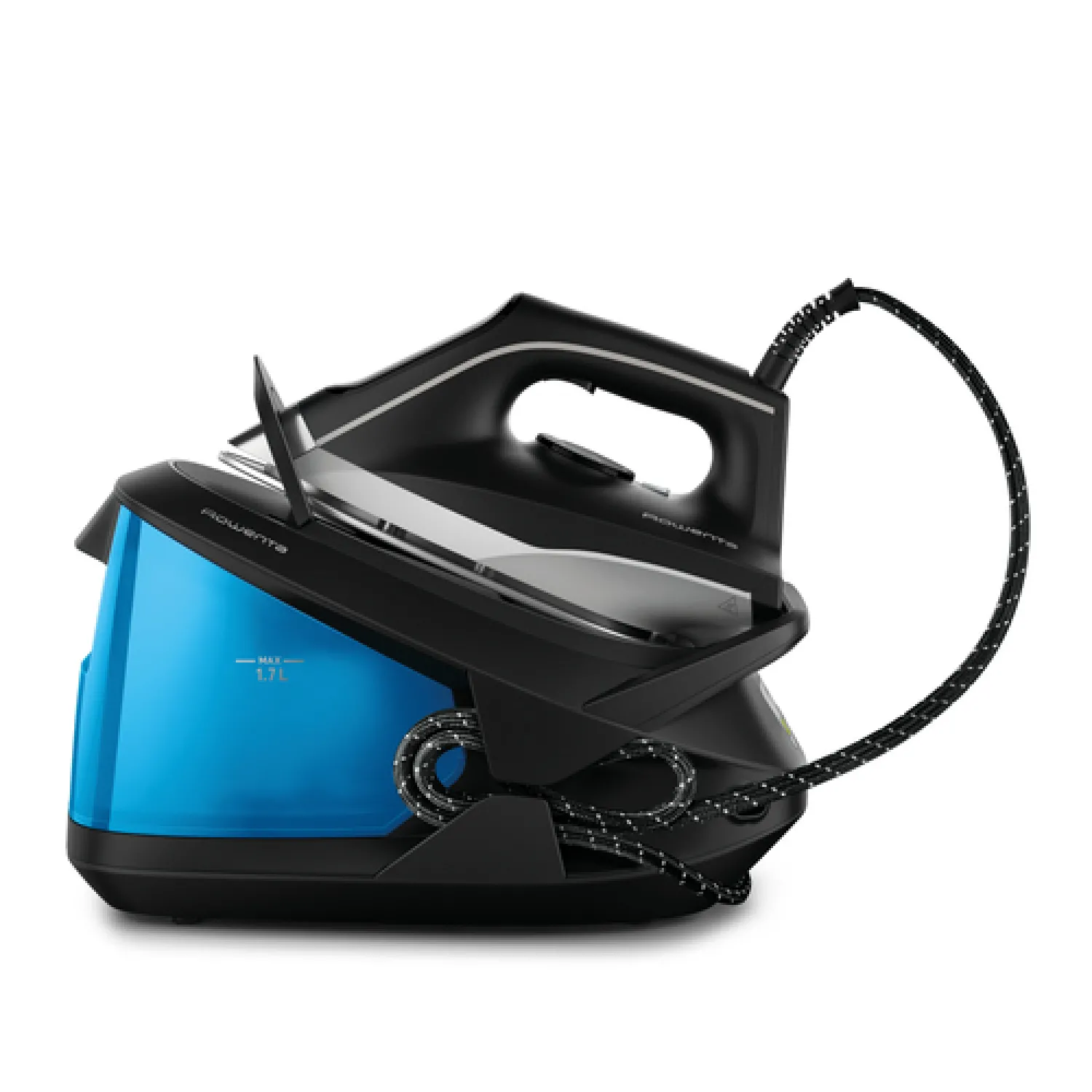 Rowenta Turbosteam Generatore di vapore, Pressione della pompa intensa da 6,5 bar, Getto di vapore da 350 g/min, Serbatoio dell'acqua amovibile da 1,7 litri, Piastra antigraffio, Modalità Eco, VR8320 - immagine 5