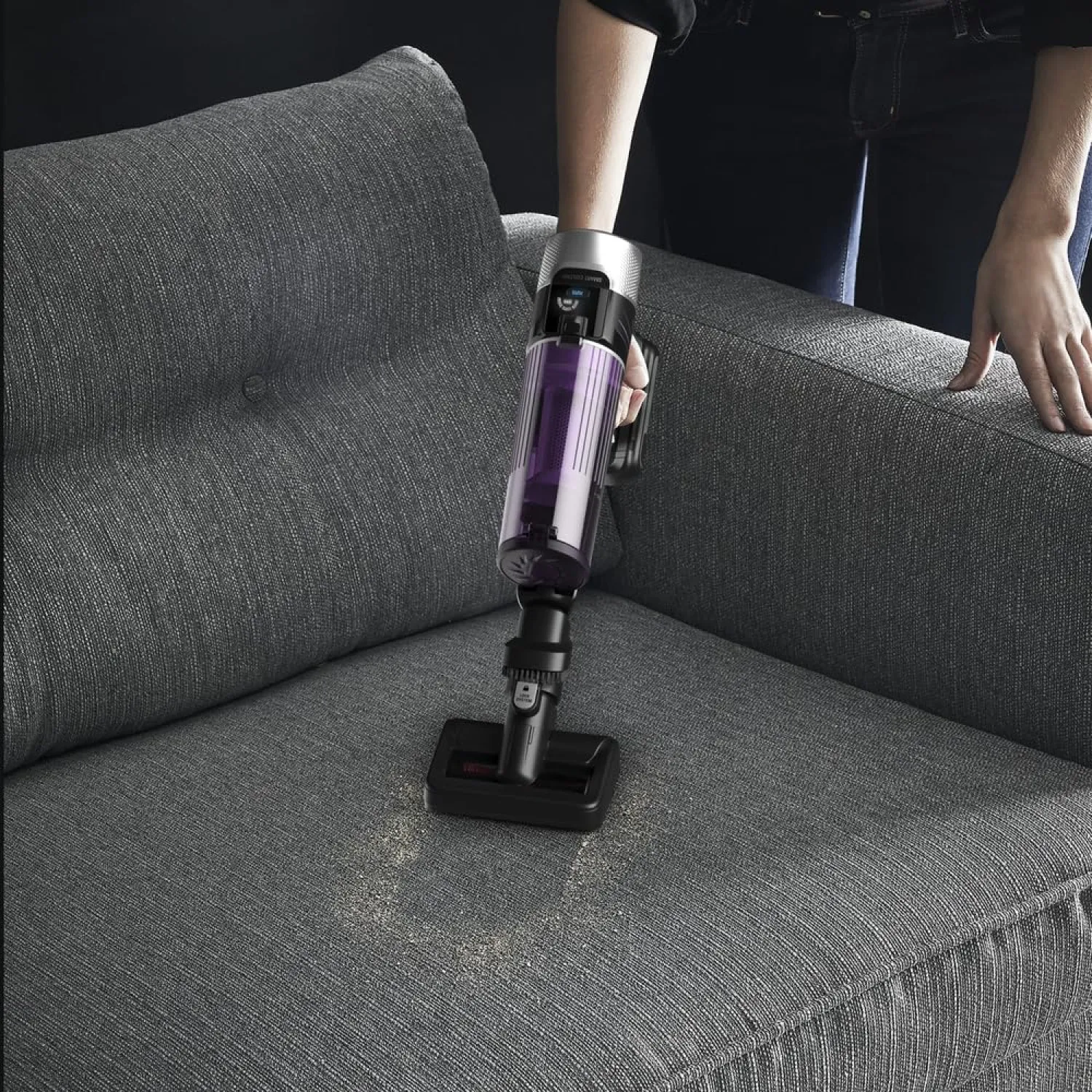 Rowenta RH2037WO XForce Flex 9.60 Aspirapolvere Senza Fili, Modello Allergy, fino a 100 AirWatt di potenza, Autonomia Batteria di 45 Minuti, Tecnologia Flex, Tecnologia Intelligente con Rilevamento Au - immagine 3