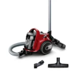 Bosch BGC05AAA2 Aspirapolvere a Traino Senza Sacco con Filtro Igienico PureAir, Design Compatto, Potente, Rosso