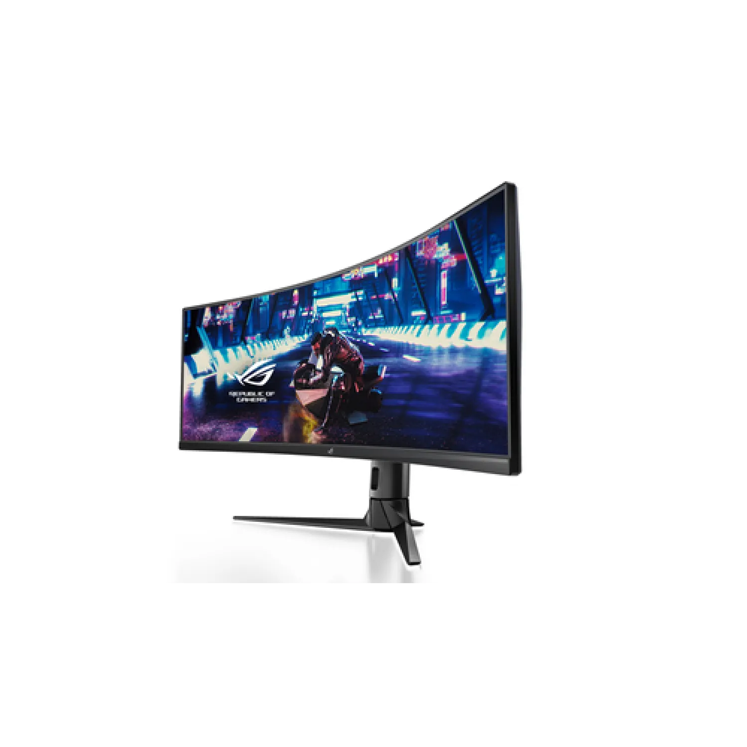 ASUS ROG Strix XG49VQ Monitor Gaming 49”, 3840x1080, 144Hz, Formato 32:9, HDR400, Freesync 2 HDR, Riduzione Luce Blu, Flicker Free, Shadow Boost, GamePlus, Speaker Integrati, Regolabile, Nero - immagine 4