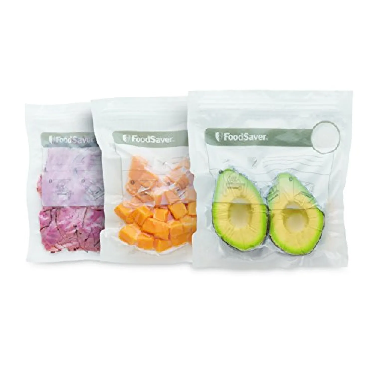 FoodSaver Riutilizzabili Sacchetti in Plastica con Zip Salva Freschezza Sottovuoto, senza BPA, 26 Pezzi, 950 ml, Trasparente - immagine 4