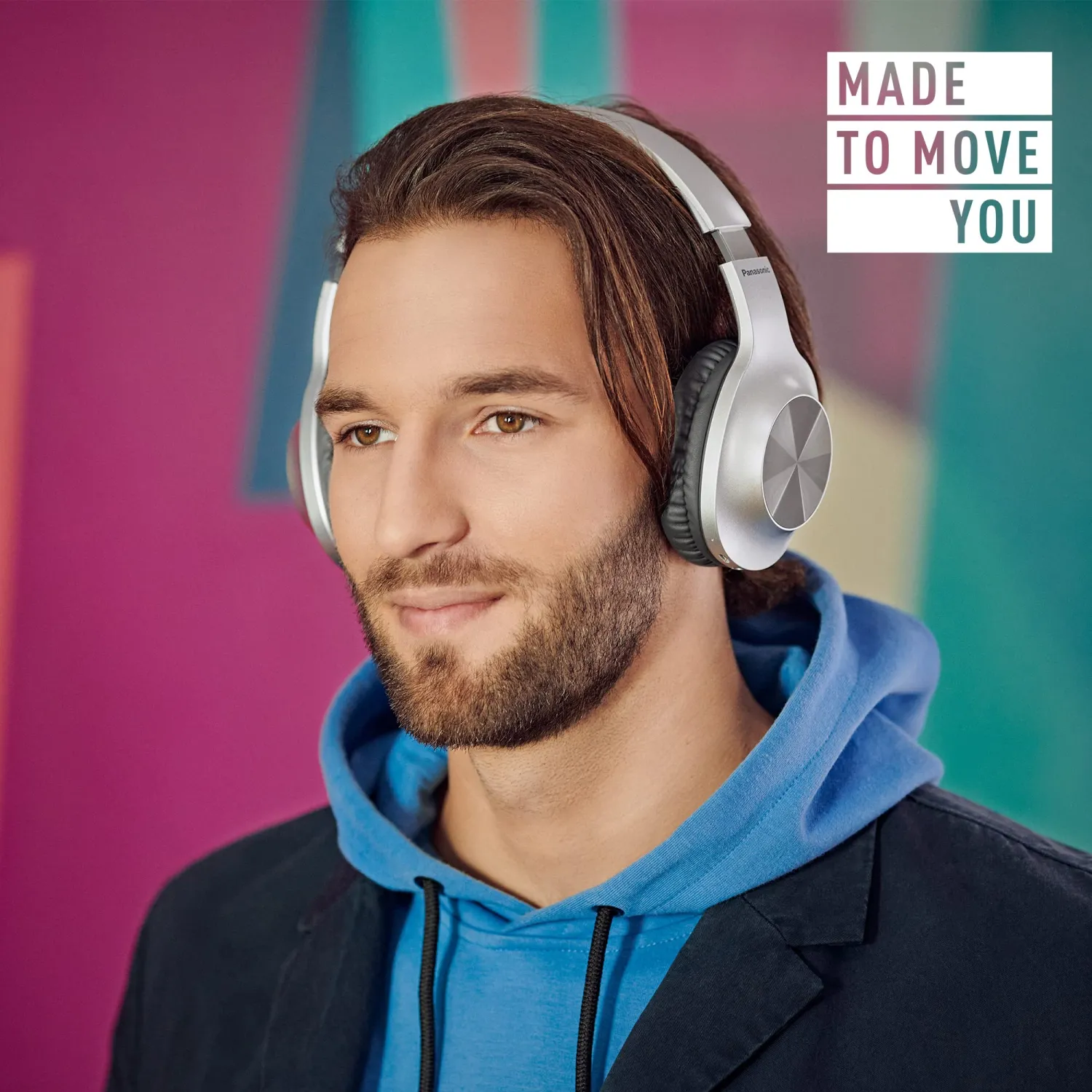 Panasonic RB-HX220BDES Casque sans Fil, avec Ajustement Ergonomique, Basses Extra, Jusqu'Ã 23 Heures D'autonomie, Connexion Rapide et Facile et Design Pliable, Argent - immagine 5
