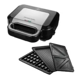 Russell Hobbs Piastra Elettrica a Contatto Multifunzione 3 in 1 -Sandwich, Waffle Maker, Griglia a Contatto - Lavabile in lavastoviglie; Piastre extra profonde Antiaderenti, no BPA; Creations 26810-56