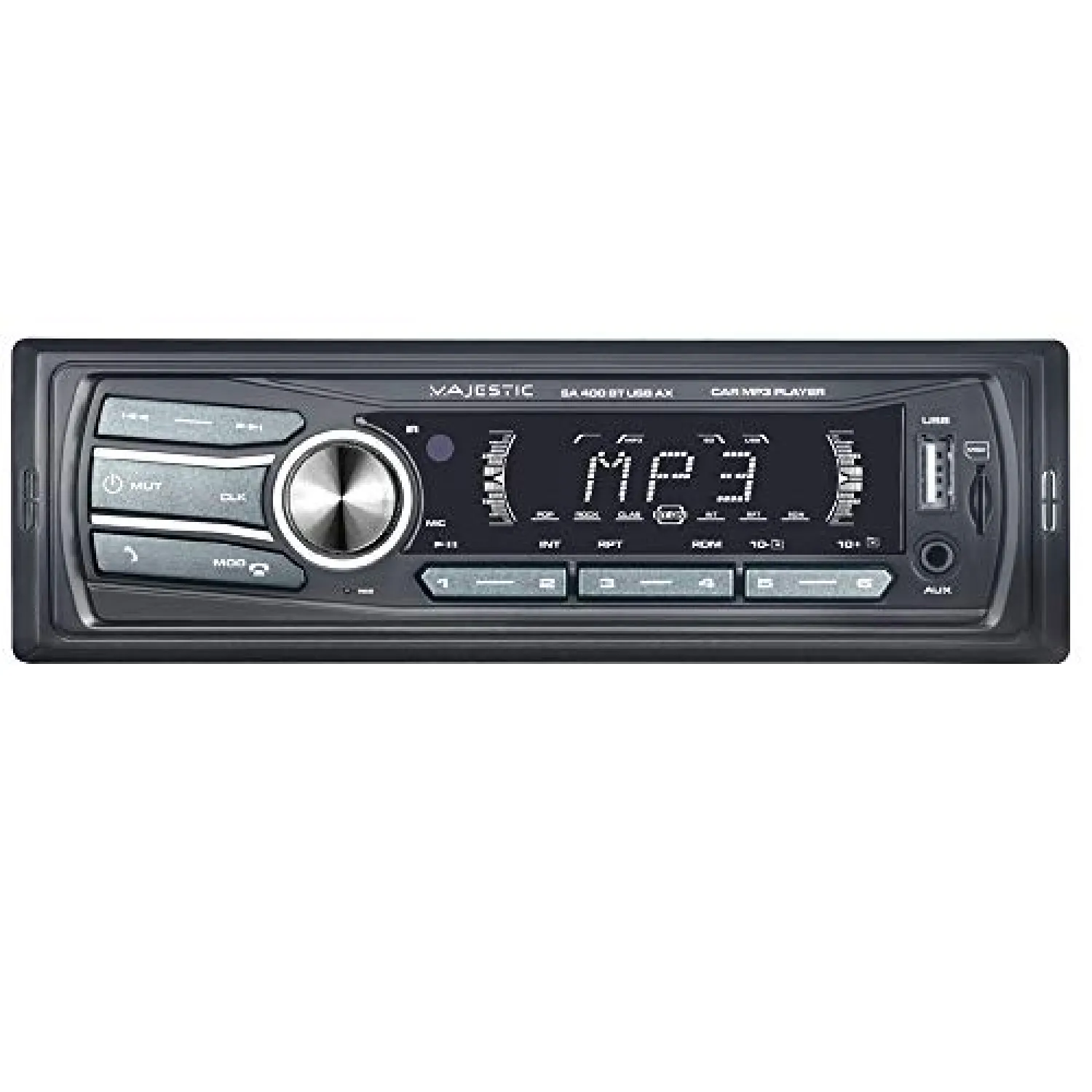 Majestic SA 400 BT USB AX - Sistema Audio Car con Bluetooth, Lettore MP3/WMA da USB/Micro SD, Telecomando, 100W (25W x 4ch), Nero - immagine 2