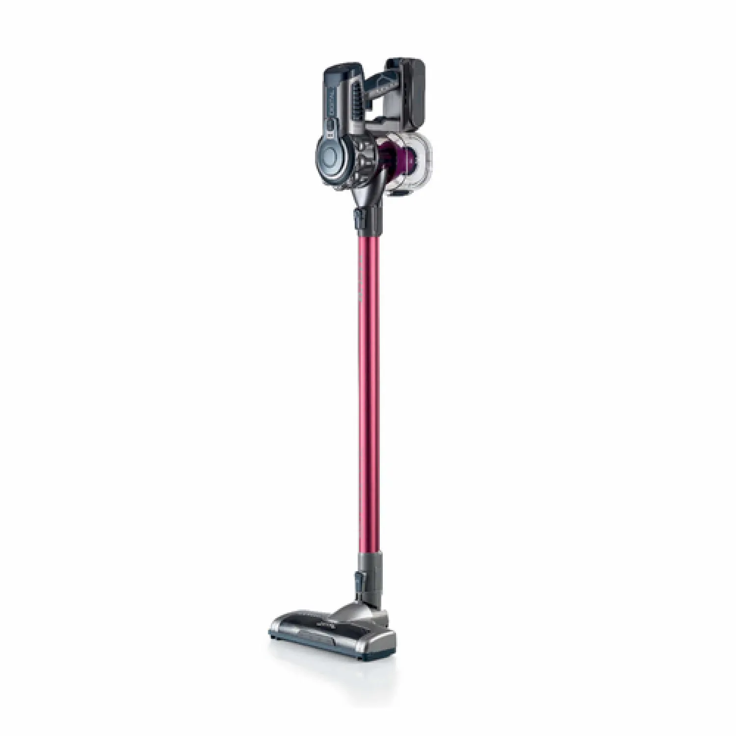 Ariete 2758/00 Batteria Secco HEPA, Tessuto Senza sacchetto 1 L 200 W Grigio, Rosa 2,2 Ah