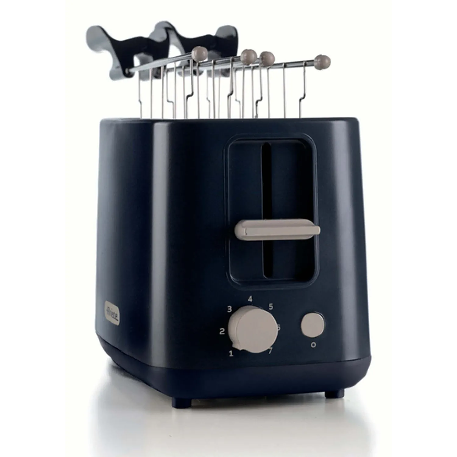Ariete 157 Tostapane Breakfast, 760W, Capacità 2 fette di pane, Pinze in acciaio inox, 7 livelli di doratura, Pulsante stop, Tocco freddo, Dark & Sahara Grey - immagine 3