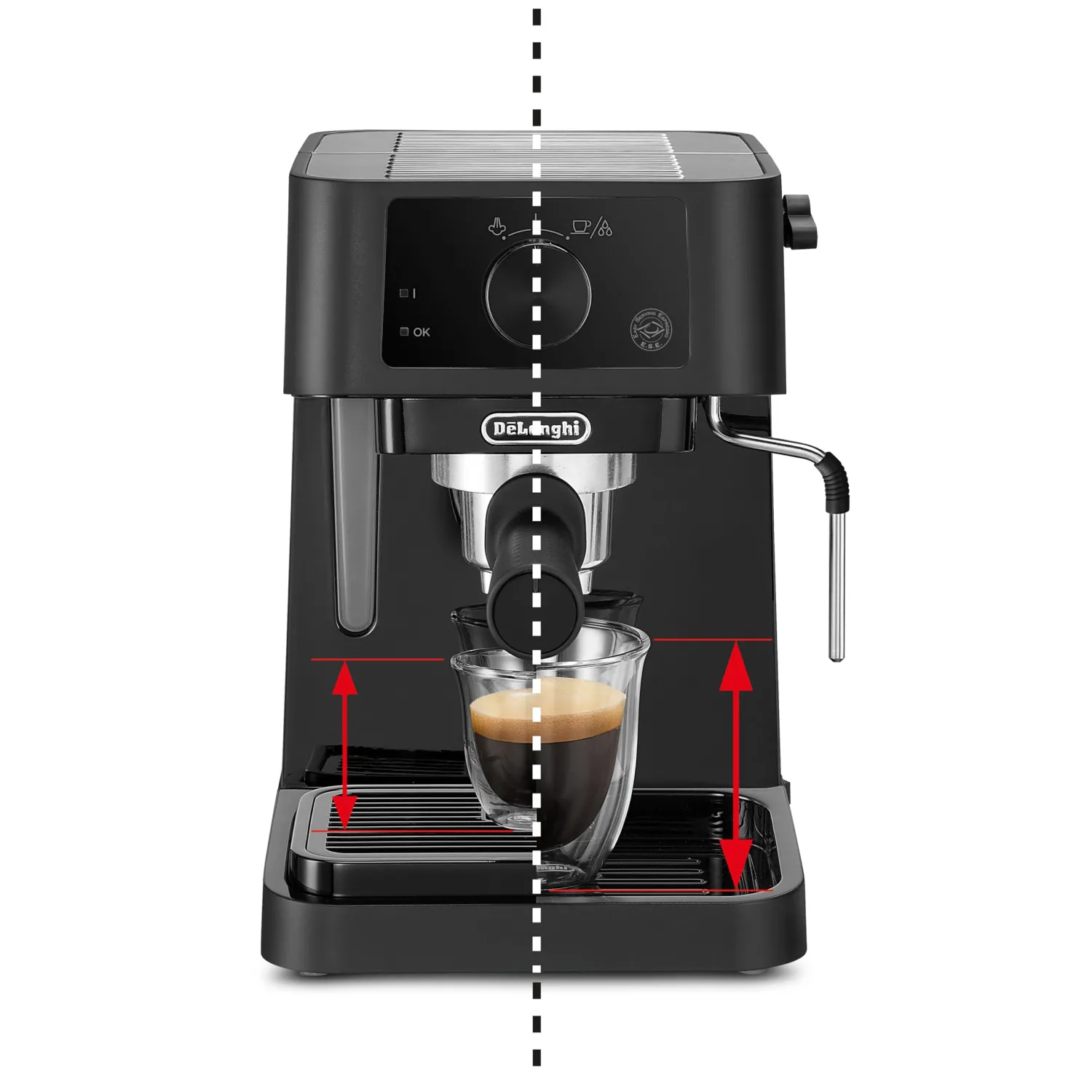 Macchina Per Caffè Espresso Nero A 15 Bar - Ec235bk - immagine 4