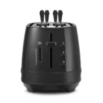 De'Longhi CTLAP2203.BK Tostapane con Pinze, Controllo Progressivo del Grado di Tostatura, Indicatori Luminosi, Cassetto Raccoglibriciole, Piedini Antiscivolo, Potenza 550 Watt, Plastica, Nero