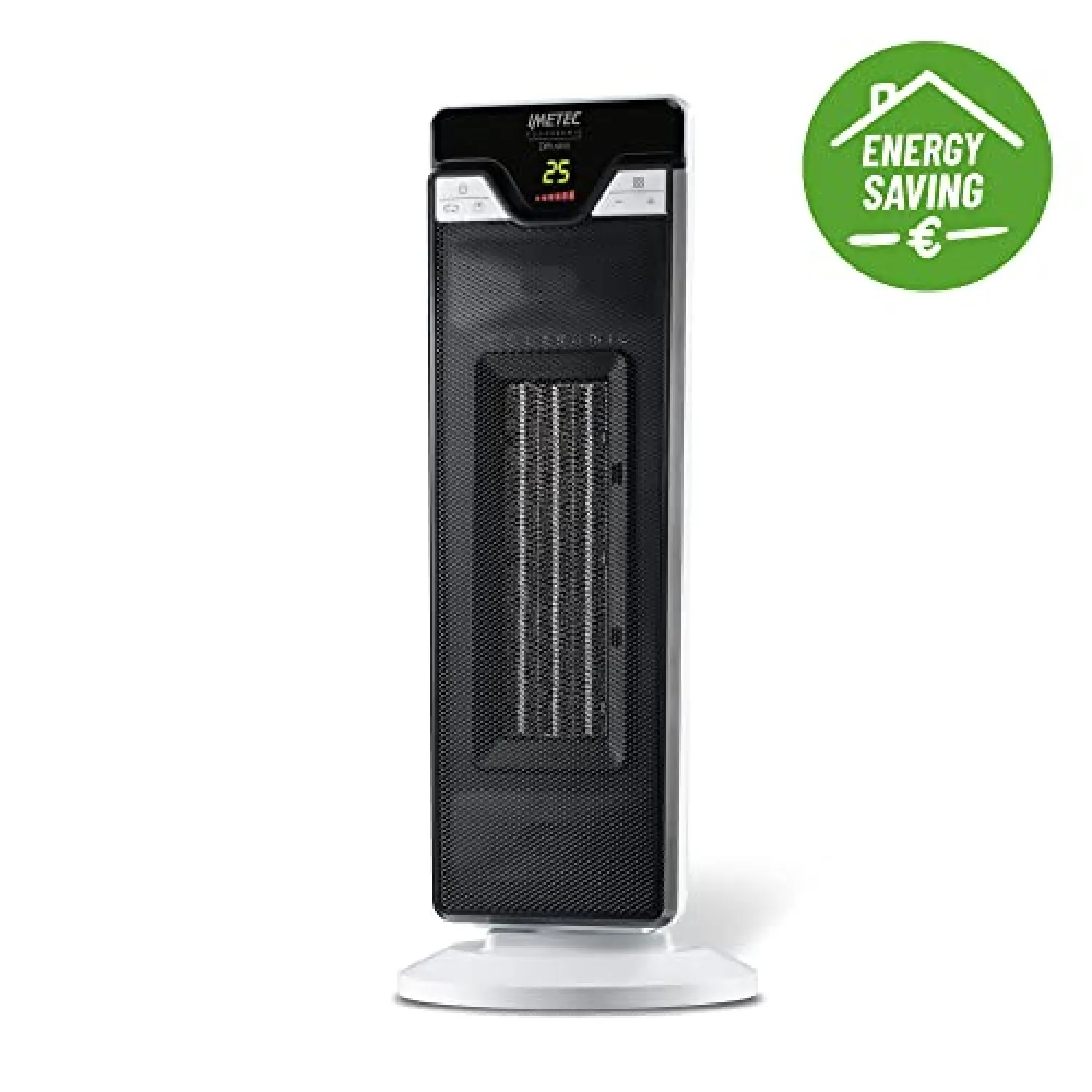 Imetec Eco Ceramic Diffusion - Stufetta Elettrica a Basso Consumo Energetico. Termoventilatore con Timer. 6 Regolazioni di temperatura - immagine 5
