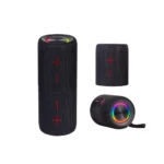 Trevi XR 8A44 DOUBLE Altoparlante Amplificato Portatile 10W x 2, Cassa Wireless Separabile in 2 Unità, Micro SD, AUX-IN, Audio Wireless 5.3, IPX5, Batteria Integrata, Nero