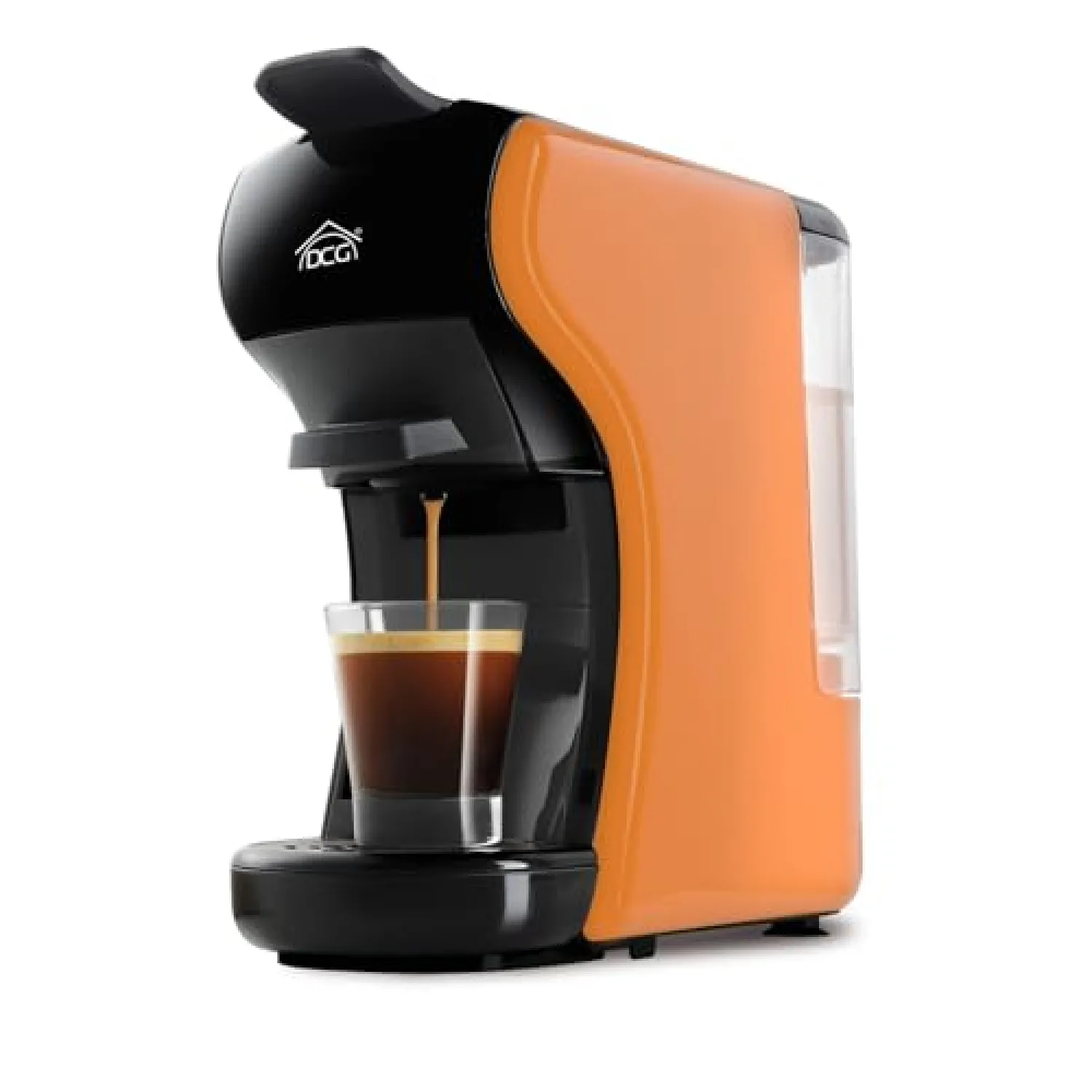 DCG ES6517 - Macchina del caffè universale, serbatoio 0,6 Litri, Tanica trasparente estraibile, 19 BAR, 1.450W. Spia macchina pronta ad erogare. Dimensioni: 25x11x27cm - immagine 3