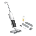 Hoover Aspirapolvere e lavapavimenti senza fili HW5 per pavimenti delicati e duri, Potenza 230W, Sistema a doppio rullo, 3 modalità, Funzione di autopulizia [HW500]
