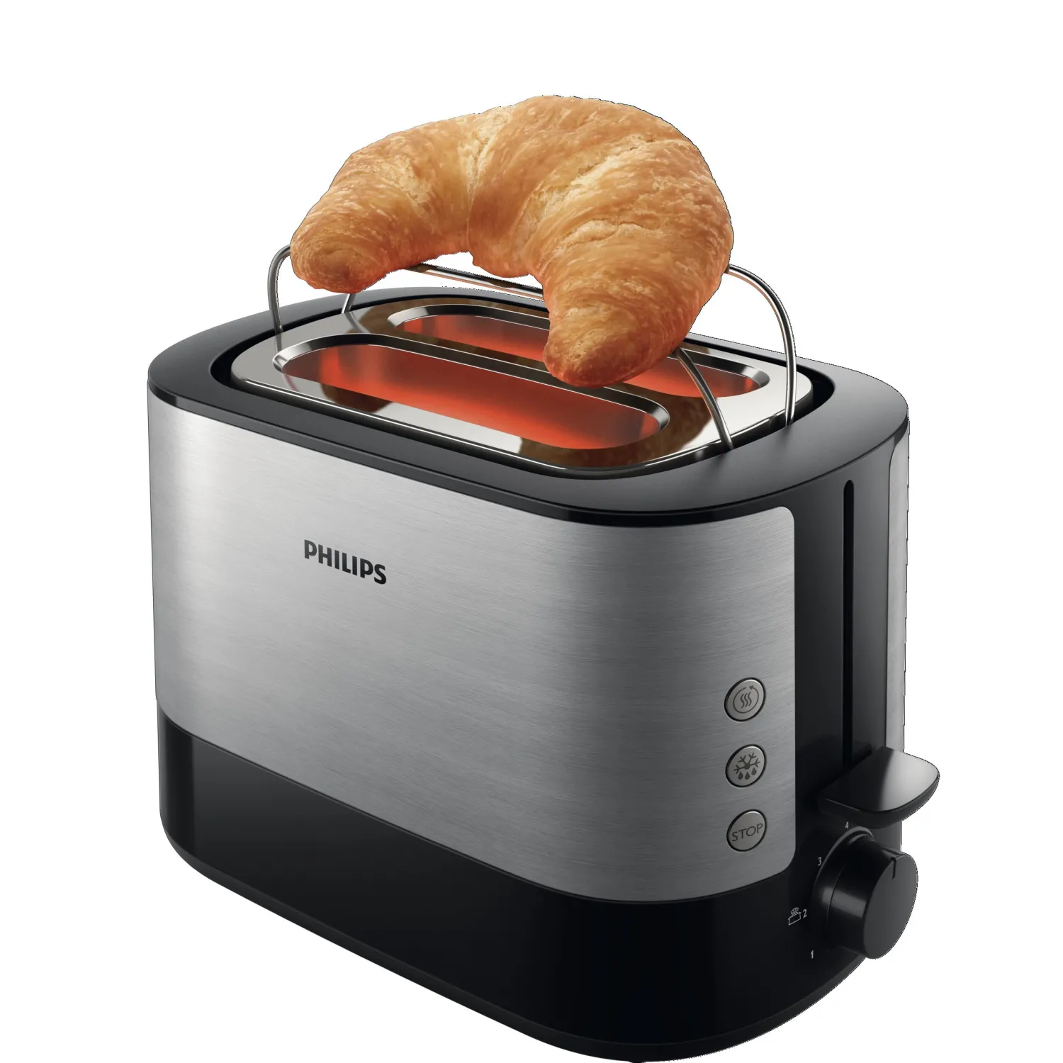 Philips HD2639/90 Viva Collection Tostapane con Lati in Metallo e Pinza per Sandwich, 650 W - immagine 4