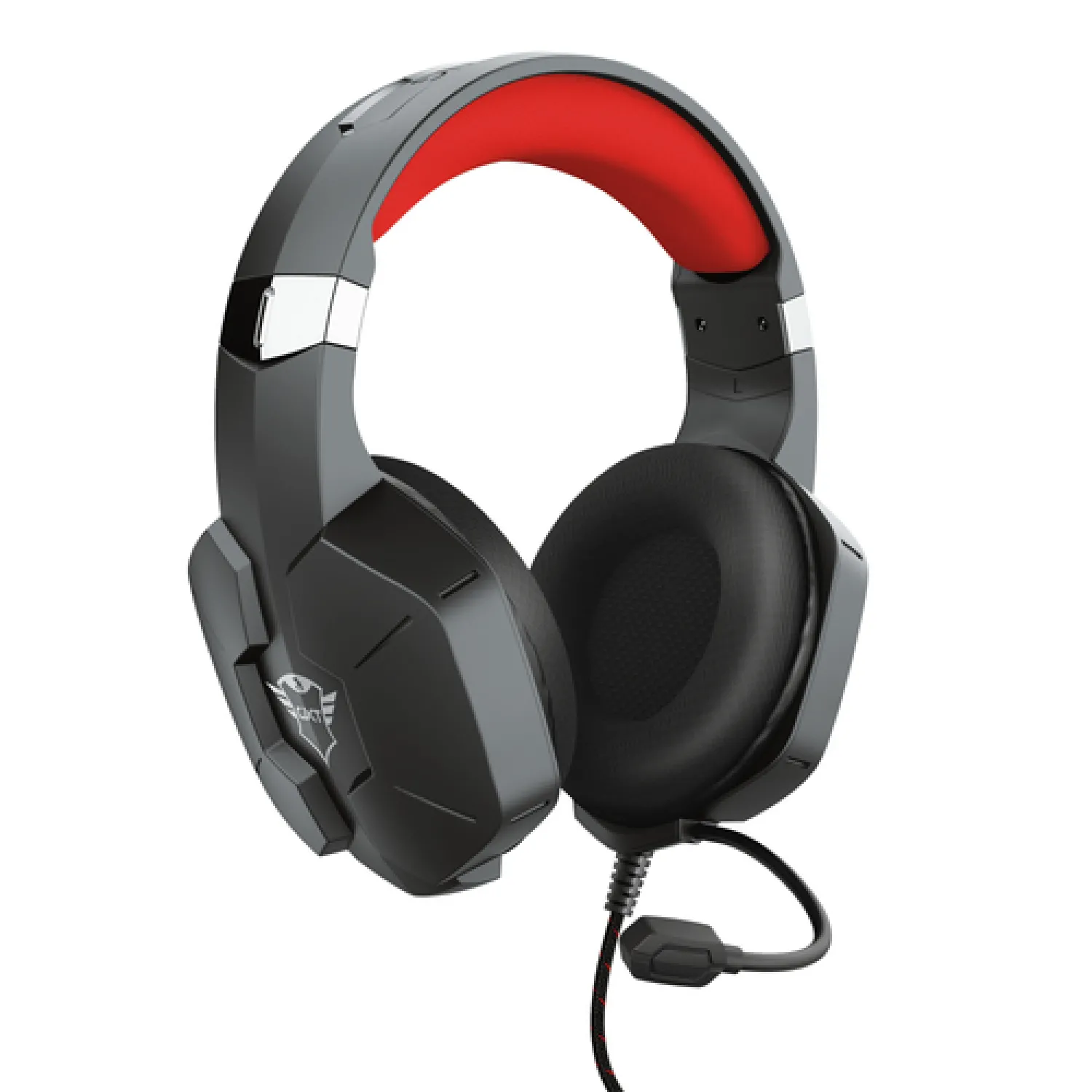 Trust Gaming Cuffie PC, PS4, PS5, PlayStation 4/5, Xbox Series X/S GXT 323 Carus con Microfono Flessibile, 3.5 mm Jack, Filo, Controllo del Volume ed Esclusione Audio del Microfono - Nero
