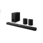 LG S95TR Soundbar TV 810W, 9.1.5 Canali con Subwoofer Wireless, Casse Posteriori a 6 Vie Incluse, 3 canali up-firing, AI Room Calibration Pro, Dolby Atmos, DTS:X, Bluetooth, Wi-Fi, Ottico, USB, HDMI