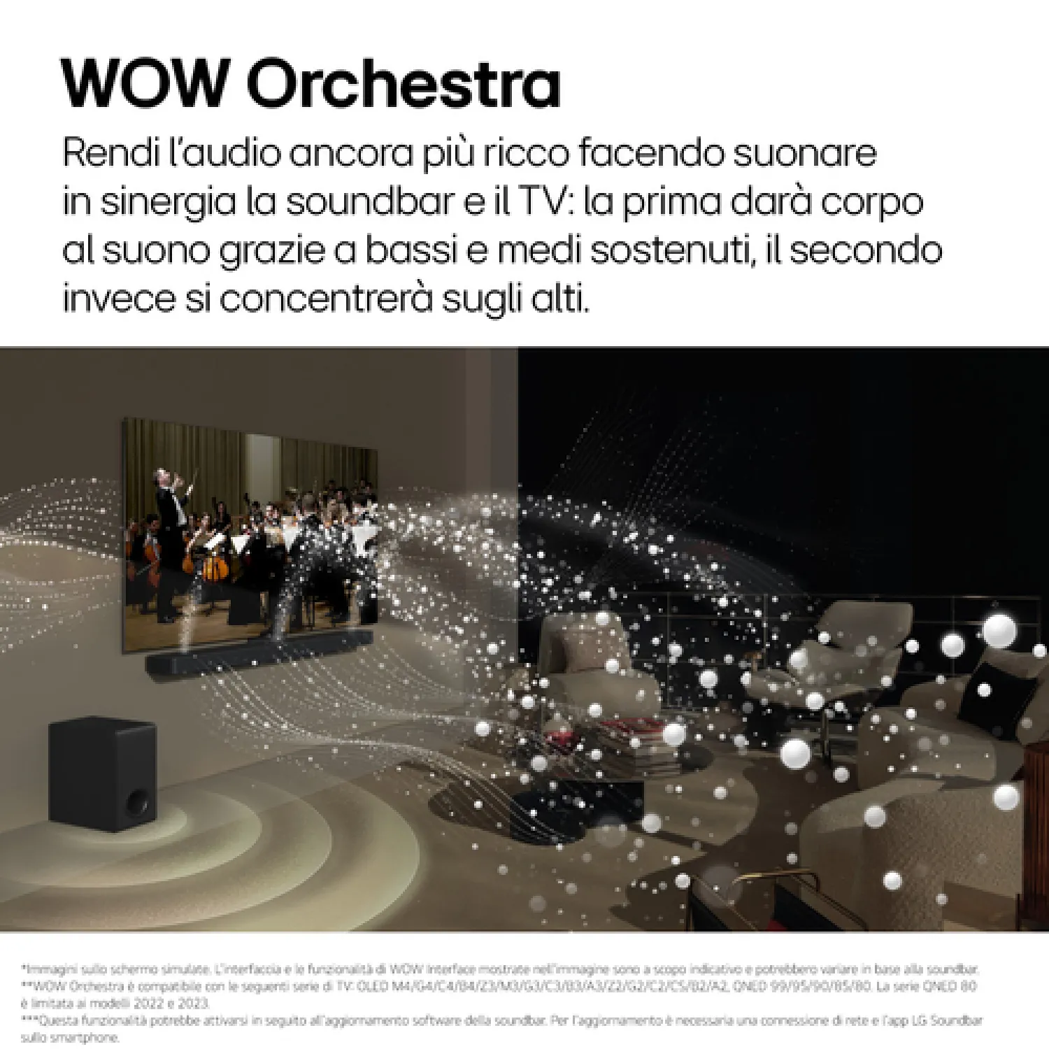 LG S95TR Soundbar TV 810W, 9.1.5 Canali con Subwoofer Wireless, Casse Posteriori a 6 Vie Incluse, 3 canali up-firing, AI Room Calibration Pro, Dolby Atmos, DTS:X, Bluetooth, Wi-Fi, Ottico, USB, HDMI - immagine 2