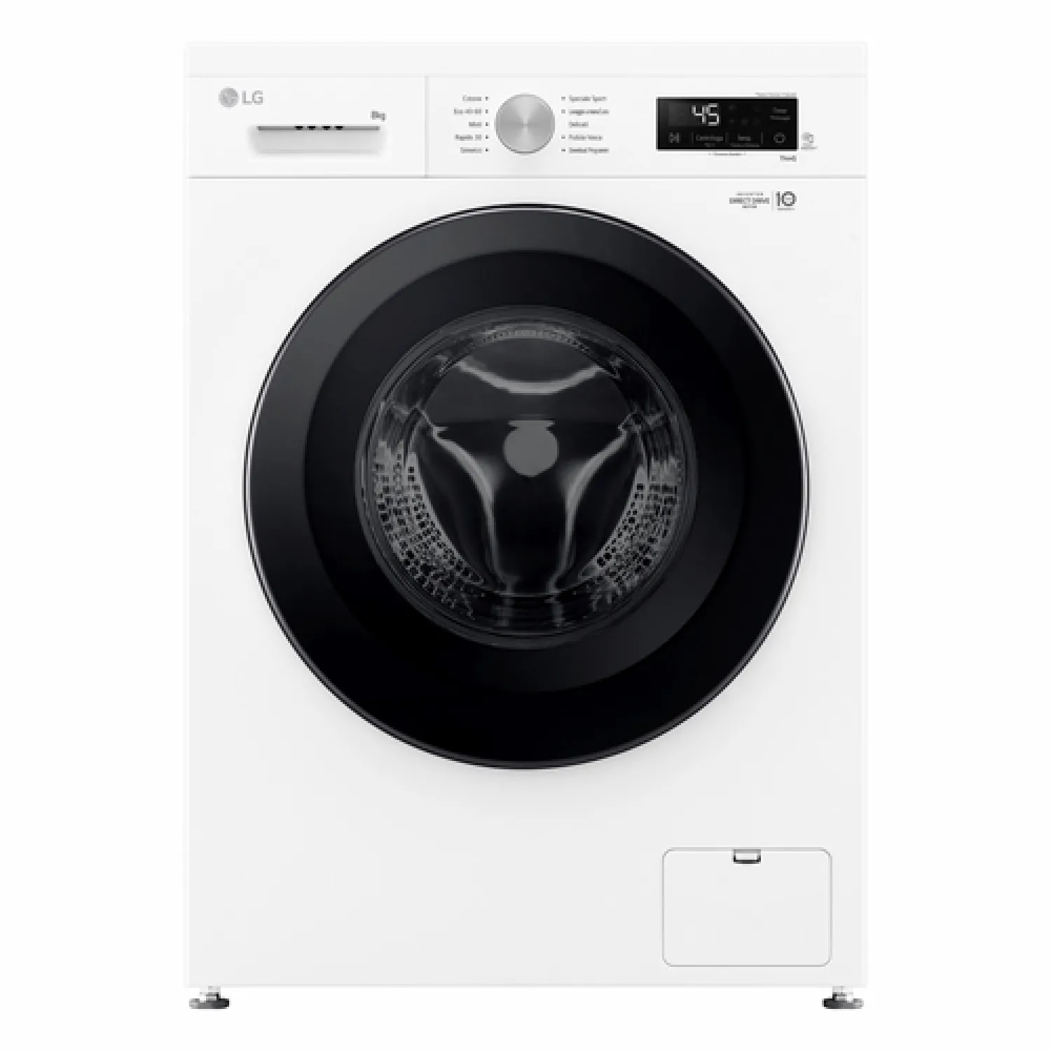 LG F4NX1008NWK Lavatrice 8 kg a Carica Frontale Serie X1, Classe A, 1400 giri, Wi-Fi, 6 Motion Direct Drive, Lavaggio a Vapore Allergy Care, Libera installazione, Essence White