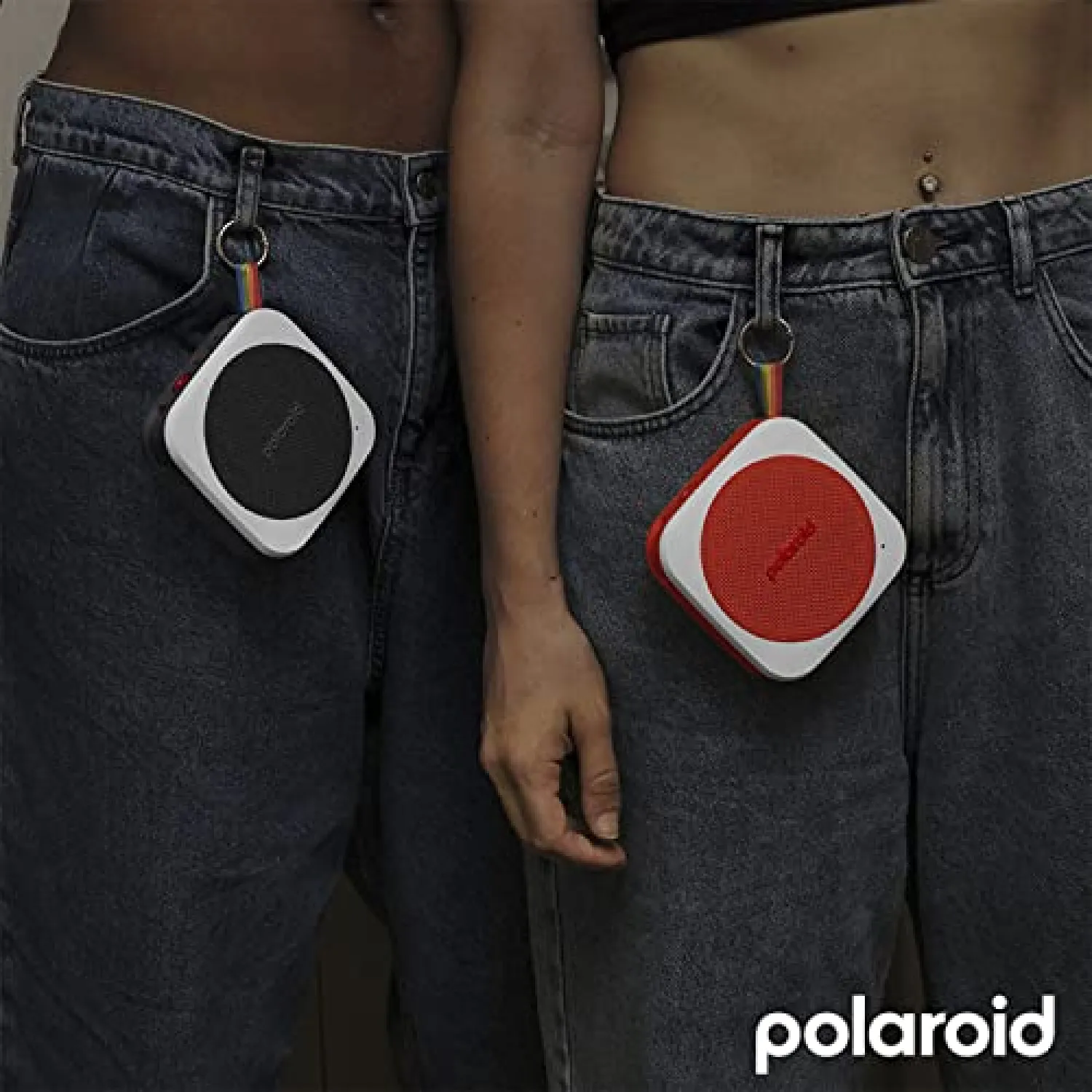 Polaroid P1 Music Player (Black) - Super Portable Wireless Bluetooth Speaker Rechargeable with IPX5 Waterproof and Dual Stereo Pairing - immagine 4